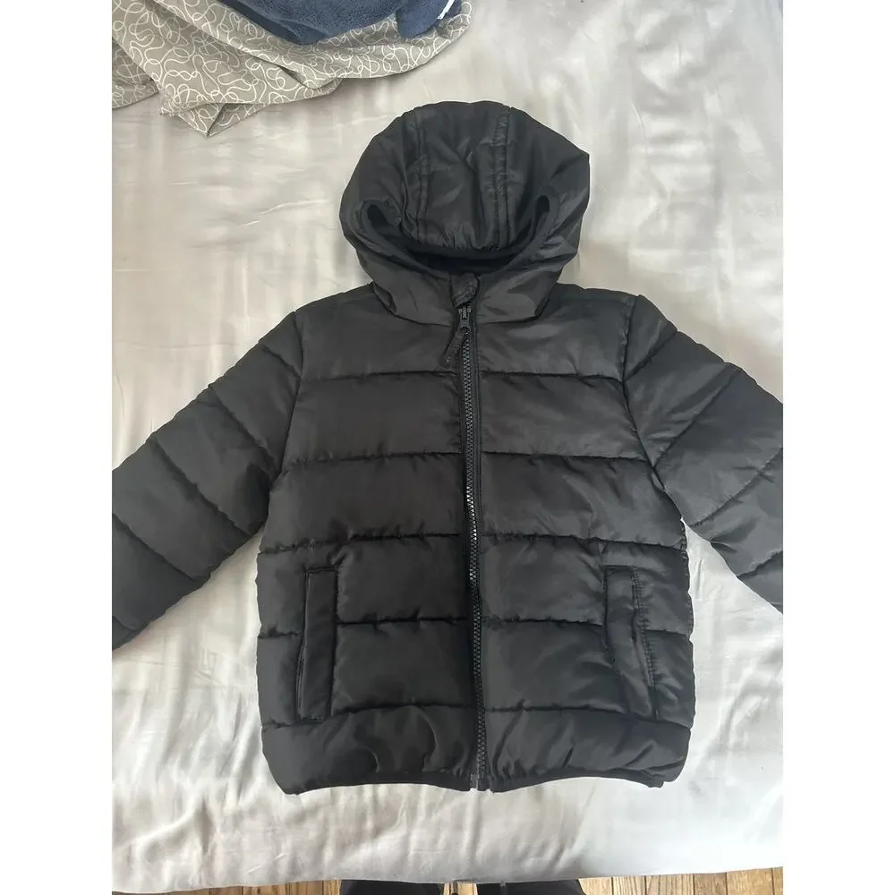 Jumping Beans Black Puffer Coat size 4